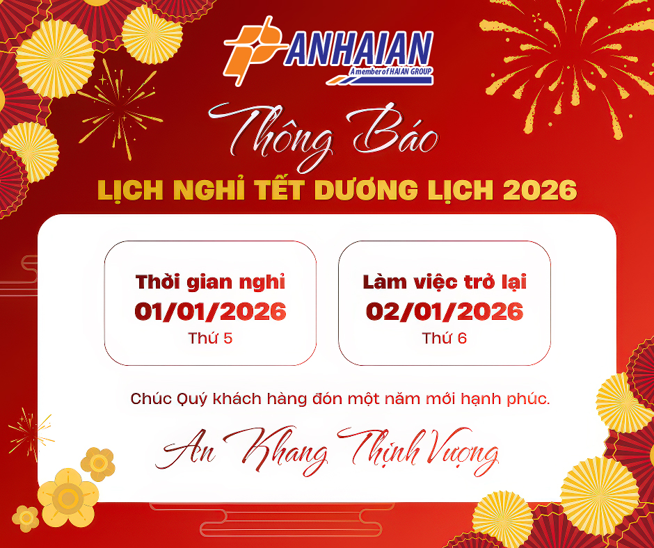 PAN HAI AN CO., LTD. ANNOUNCES NEW YEAR'S DAY HOLIDAY SCHEDULE